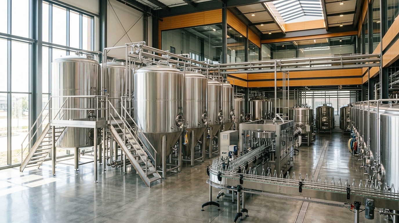 Modern beverage manufacturing and innovation facility